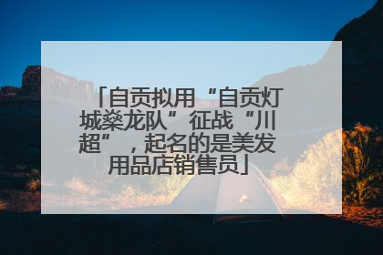 自贡拟用“自贡灯城燊龙队”征战“川超”，起名的是美发用品店销售员